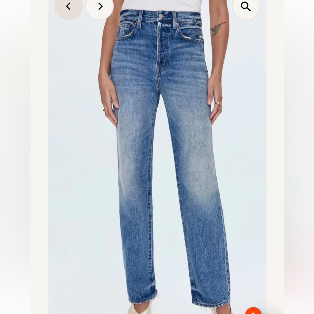 NEW with tags PISTOLA Cassie straight leg jeans serpentine vintage blue size 28